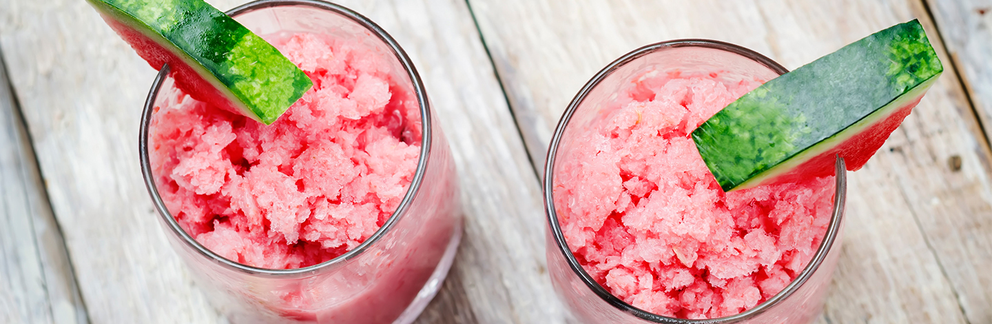 Blueberry watermelon granita